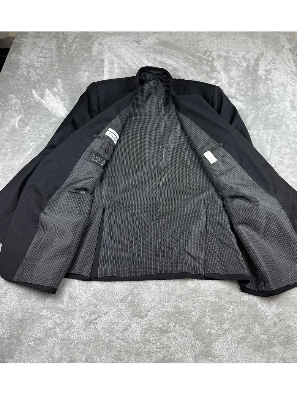 Calvin Klein Men's Charcoal Gray 100% Wool Blazer Suit Jacket 48L